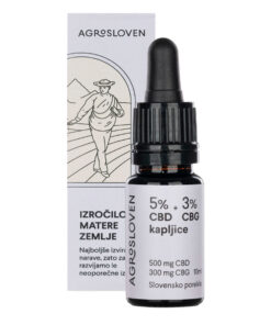 5% CBD + 3% CBG konopljine kapljice