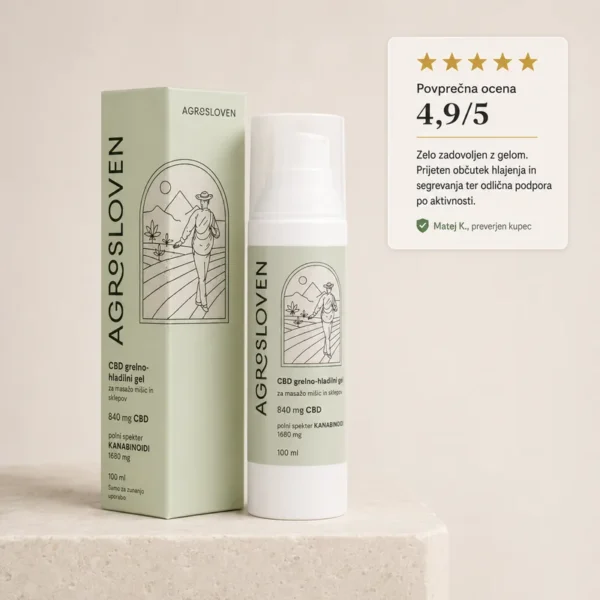 CBD grelno-hladilni gel AgroSloven – Agrosloven