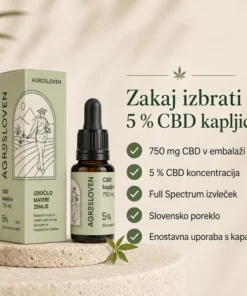 5% CBD konopljine kapljice XXL