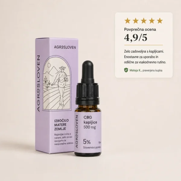5% CBG konopljine kapljice – Agrosloven