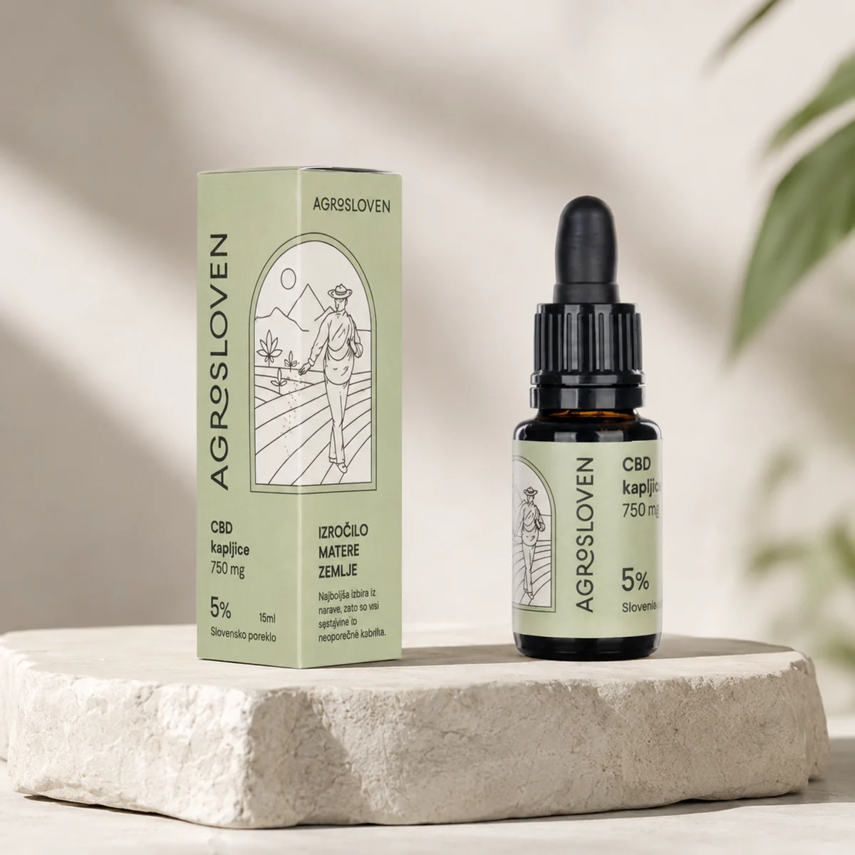 5 % CBD konopljine kapljice XXL, 750 mg, 15 ml – Agrosloven