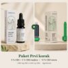 AgroSloven paket Prvi korak: 5 % CBD + 3 % CBG kapljice in 16 % CBD smola