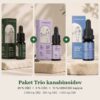 AgroSloven paket Trio kanabinoidov: 20 % CBD, 5 % CBG in 10 % CBN + 10 % CBD kapljice